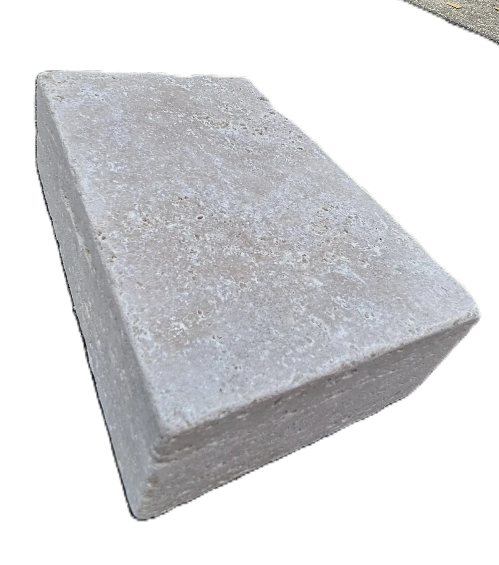 [PTB005] Pavé travertin - vieilli - 10x15x5 Beige Classic (61pcs/m²)