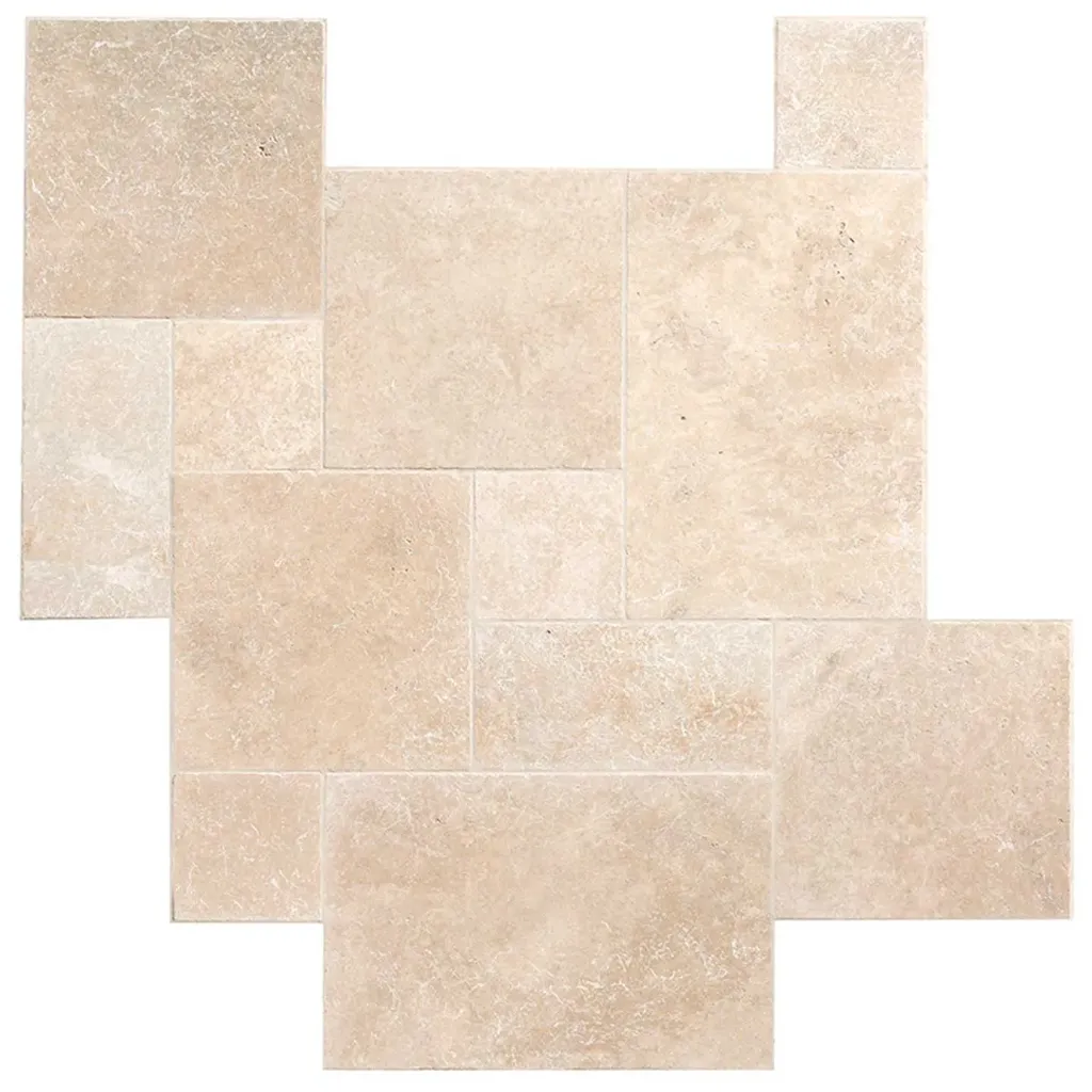 [PTB107] Dalle travertin - vieilli - OPUS 4 60x40 - Ep.3 Beige Classic