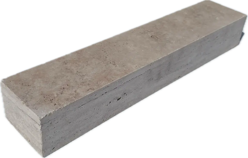[PTB401] Bordure Travertin Beige vieilli 10x7x50