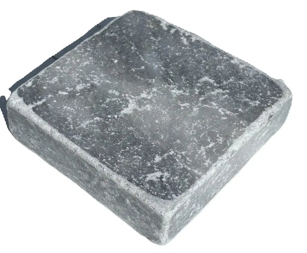 Pavé travertin - vieilli - 10x10x3 Ble (90pcs/m²)
