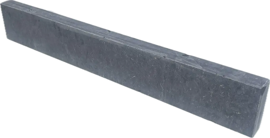 [PPB401] Bordure Pierre Bleue - vieilli 2 faces + ch.3 - 15x5 lg.100