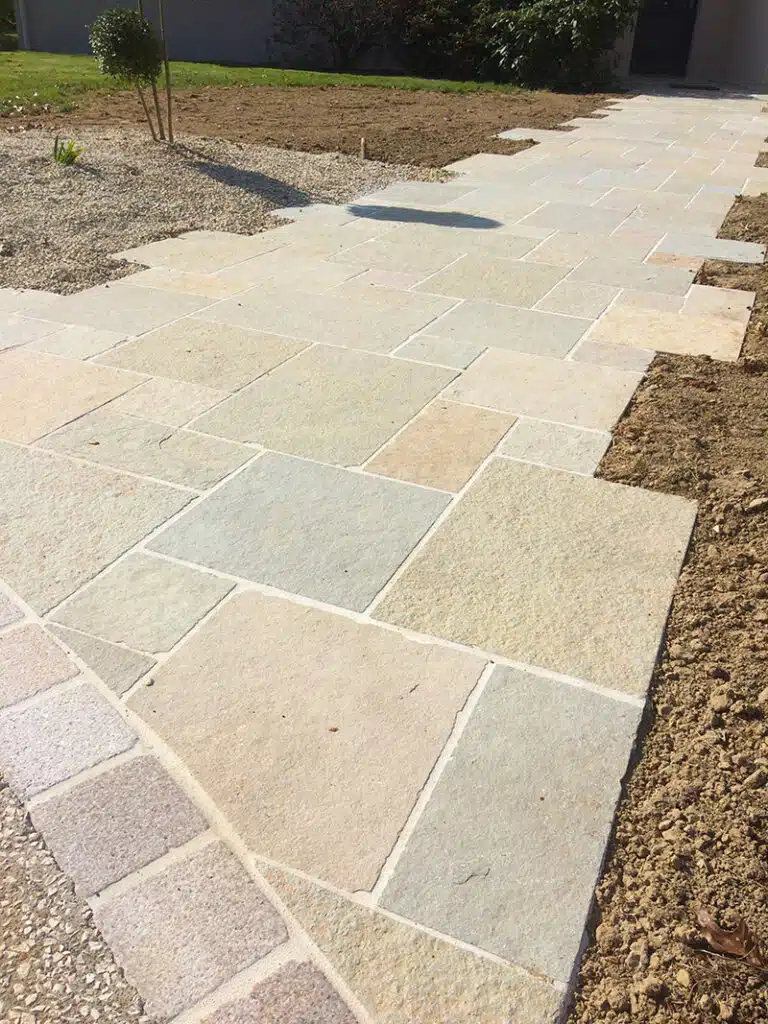 [PTANO106] Dalle Tandur tambouriné - bords sciés - OPUS 4 60x40 - Ep.2 Ocre