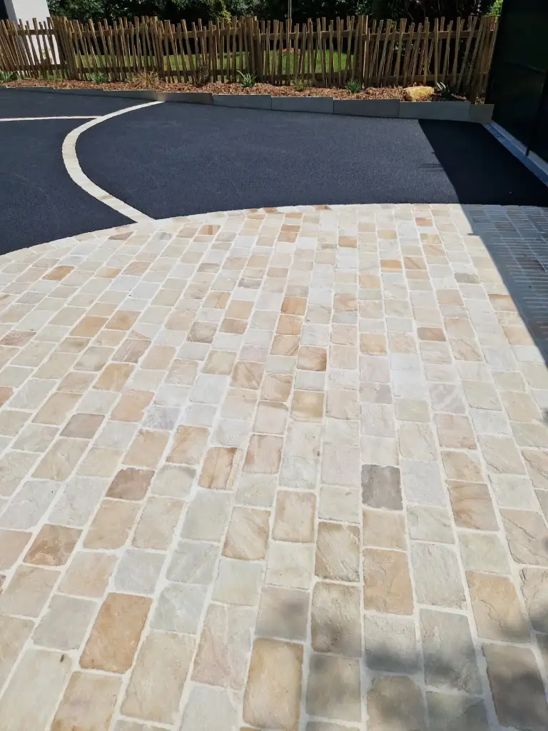 [PGB002] Pavé grès clivé calibré 14x20x2 Beige Mint (32pcs/m²)