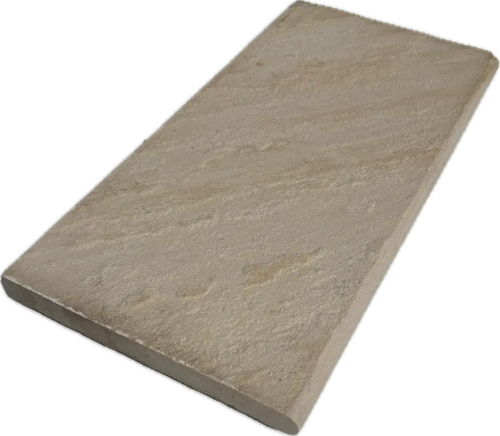 [PGB301] Margelle grès sciée - calibré - naturel - nez arrondi 60x30x3 Beige Mint