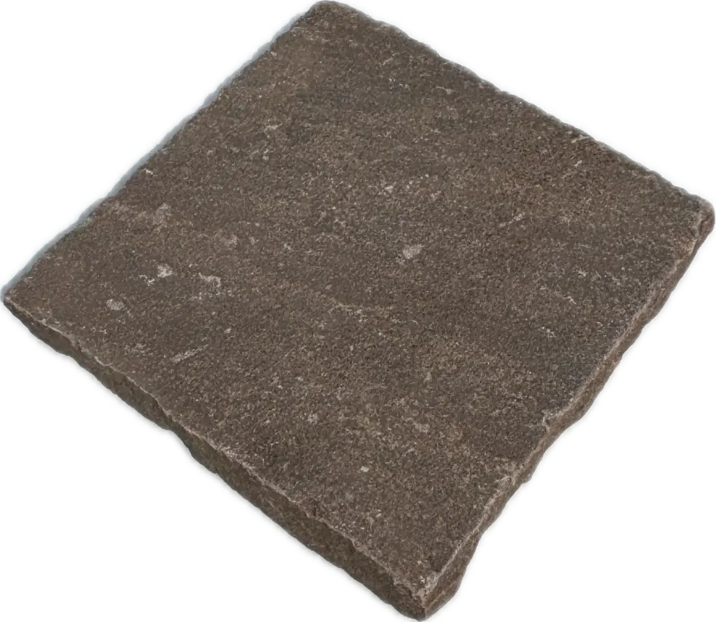 [PGC001] Pavé grès clivé calibré 14x14x2 Brun Chocolate (44pcs/m²)