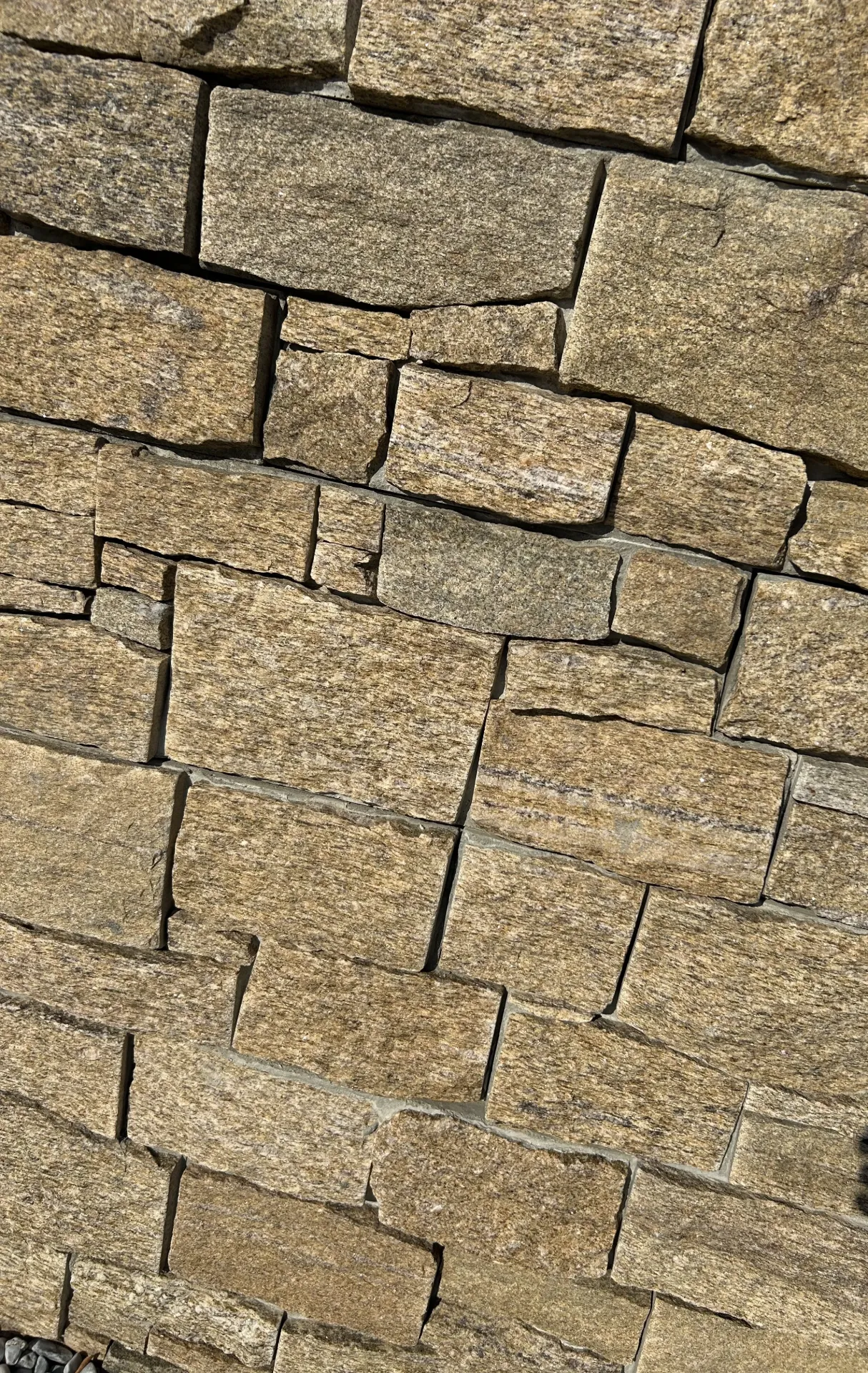 [PPAR603] PAREMENT NATUREL Granit Jaune 60x20 ép 35-50mm (0.11m²)