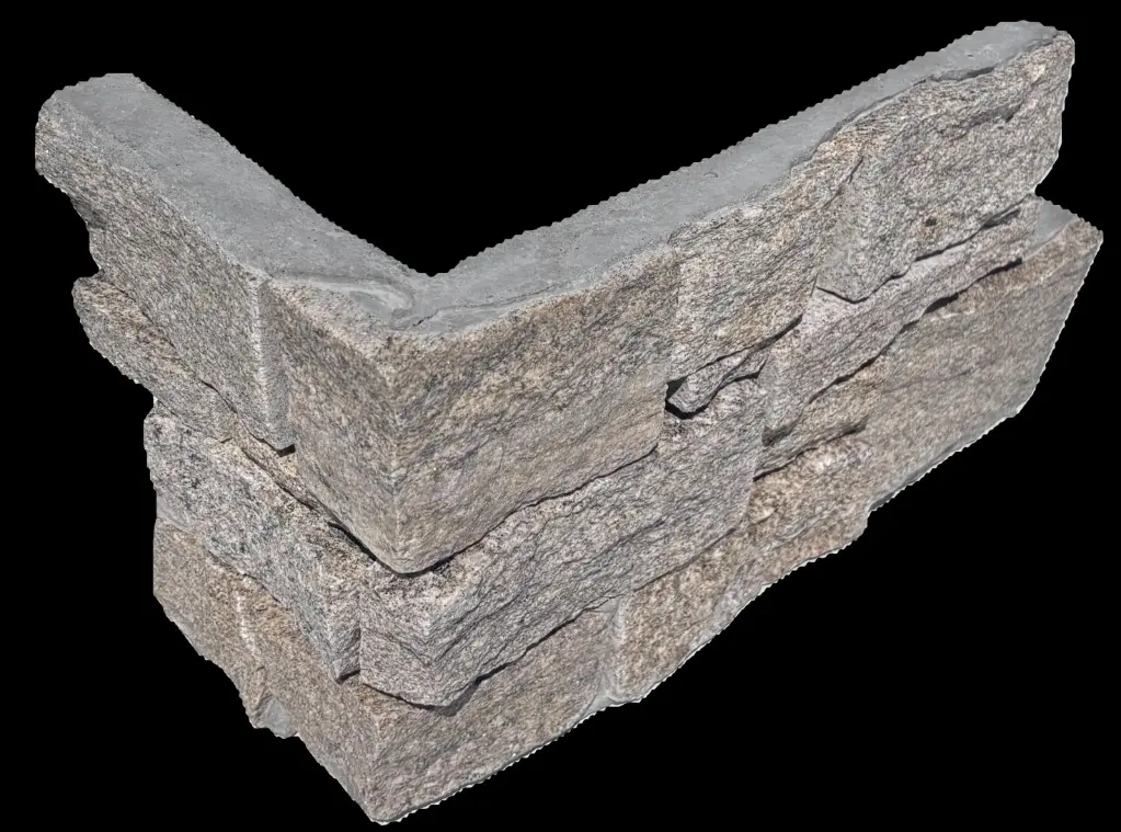 [PPAR604] ANGLE Granit Jaune 40+20x20 ép 35-50mm