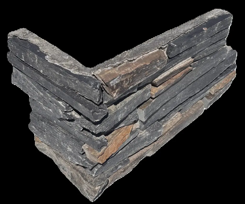 [PPAR606] ANGLE Ardoise fine 40+20x20 ép 35-50mm