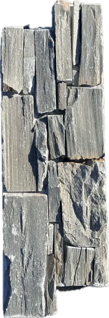[PPAR607] PAREMENT NATUREL Grès Gris 60x20 ép 35-50mm (0.11m²)
