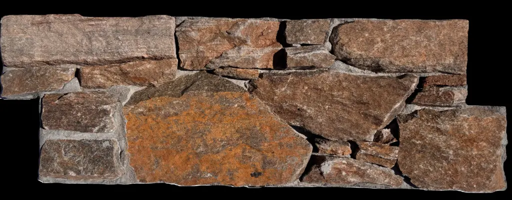 [PPAR611] PAREMENT NATUREL Gneiss Roux 60x20 ép 35-50mm (0.11m²)